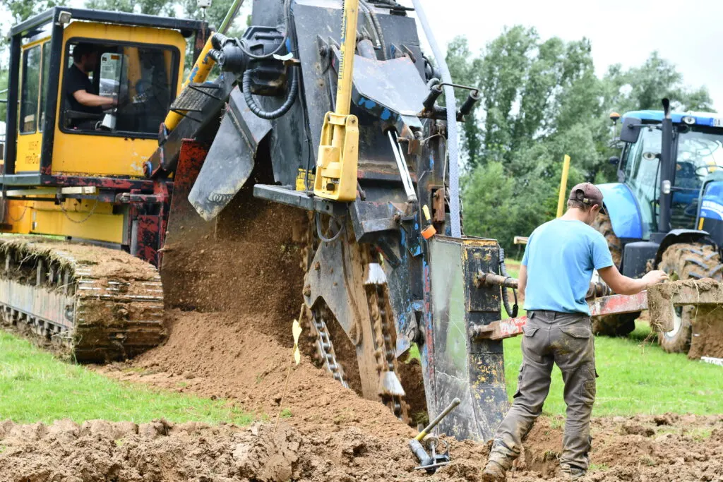 Travaux de drainage agricole présentés par Soléo